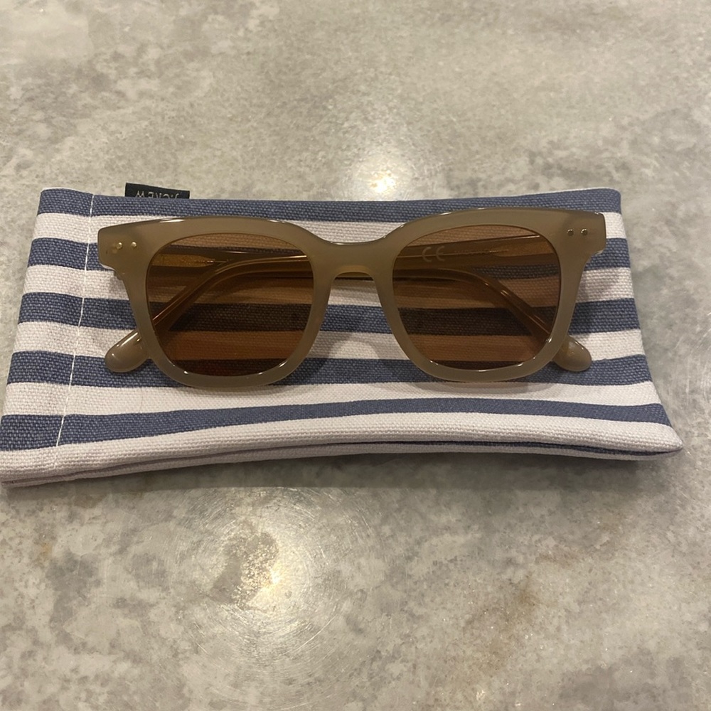 J Crew Cape Sunglasses in tan, like new.